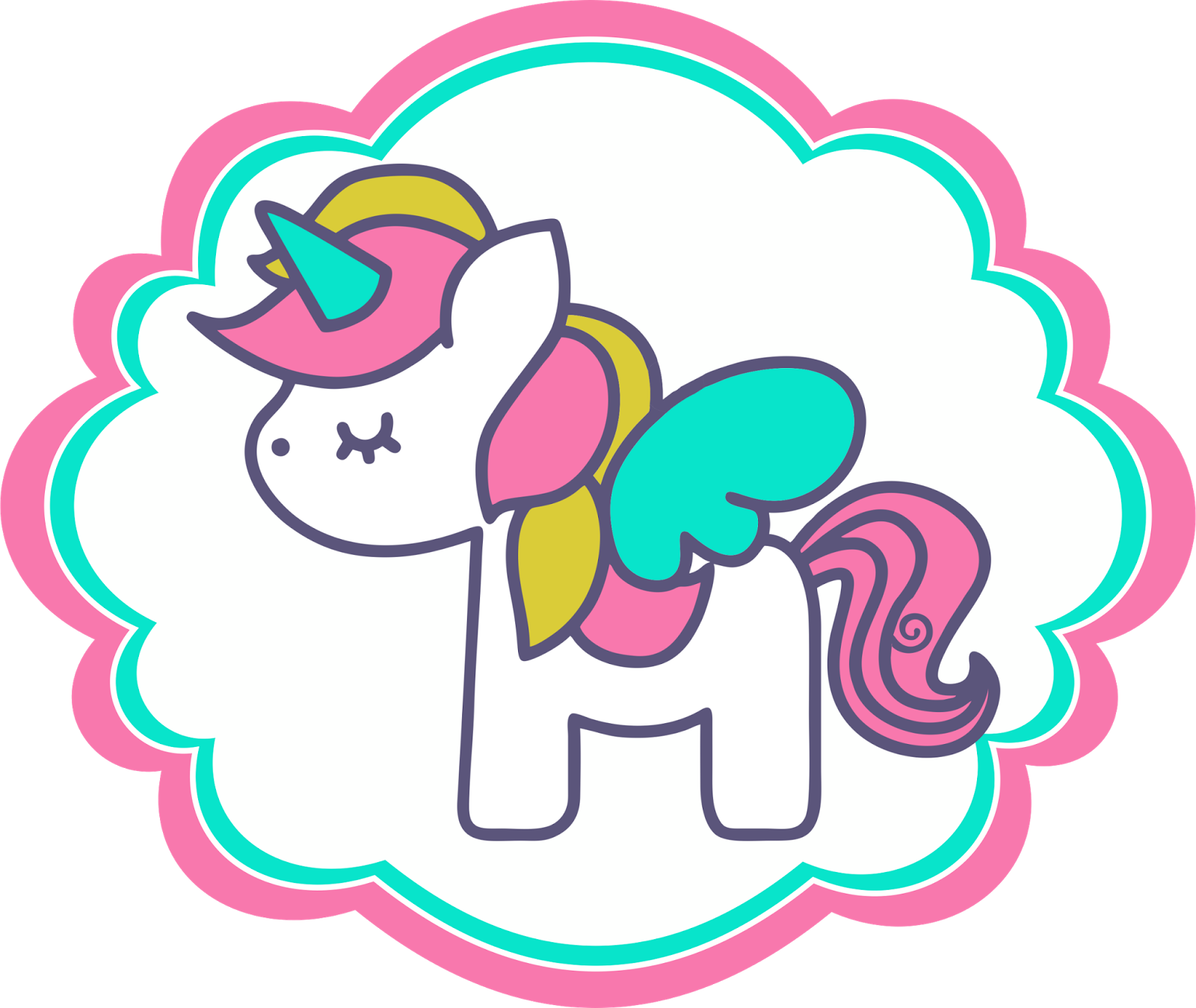 Banner Royalty Free Clipart De Unicornios Para Scrapbook Marco Para Fotos De Unicornio Png Full Size Png Download Seekpng