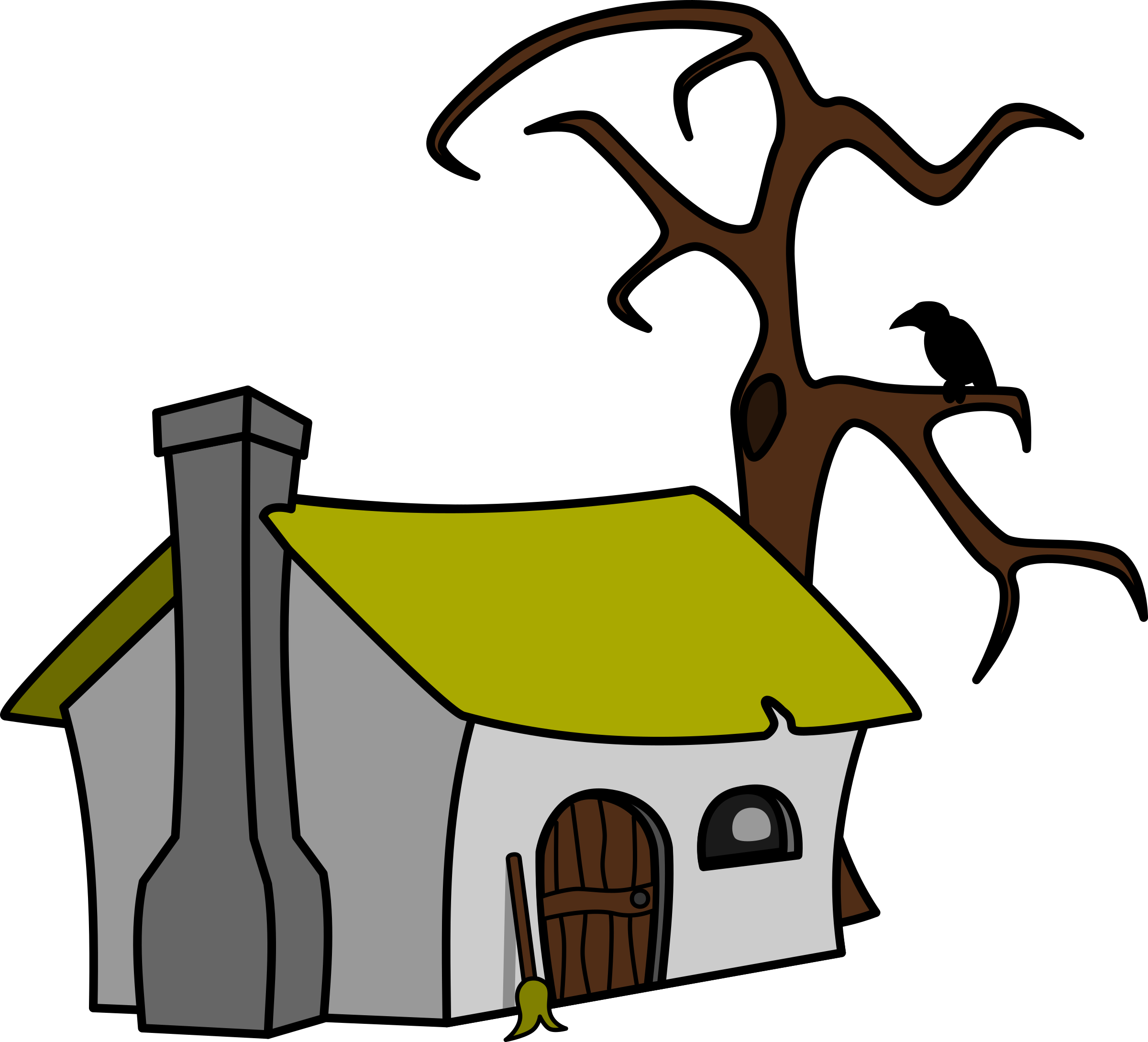Beach House Cottage Clip Art - Halloween Haunted House Mugs (600x545), Png Download