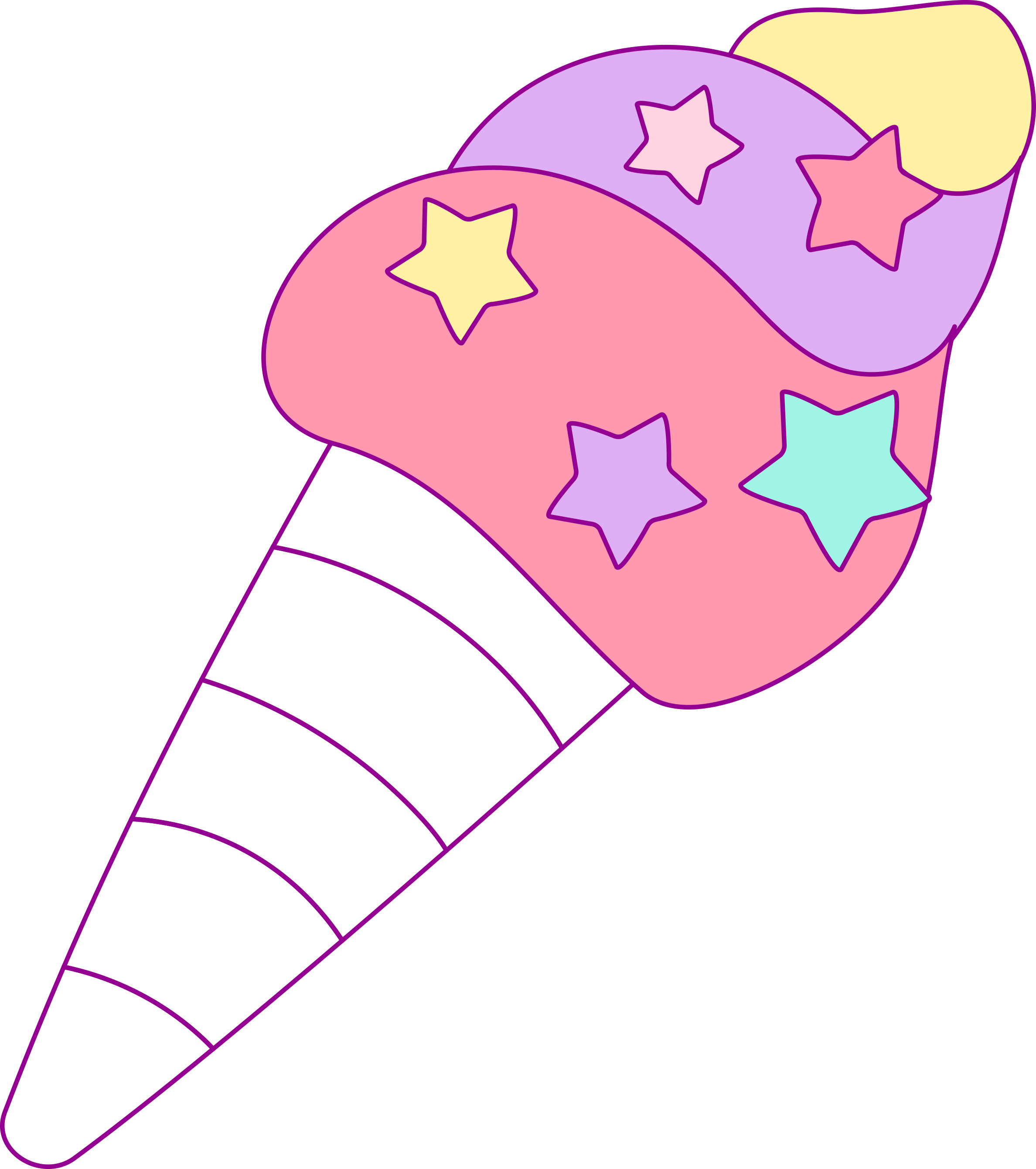 Free Hand Drawn Unicorn Clip Art - Clip Art Unicorn Png (2376x2681), Png Download