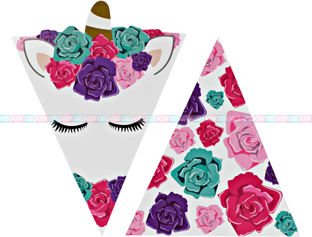 Mylin Banderines Unicornio 12/12 - Accesorios Para Una Fiesta De Unicornio (600x600), Png Download