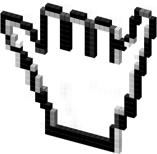 View Cursor On T-shirt - Monochrome (330x418), Png Download