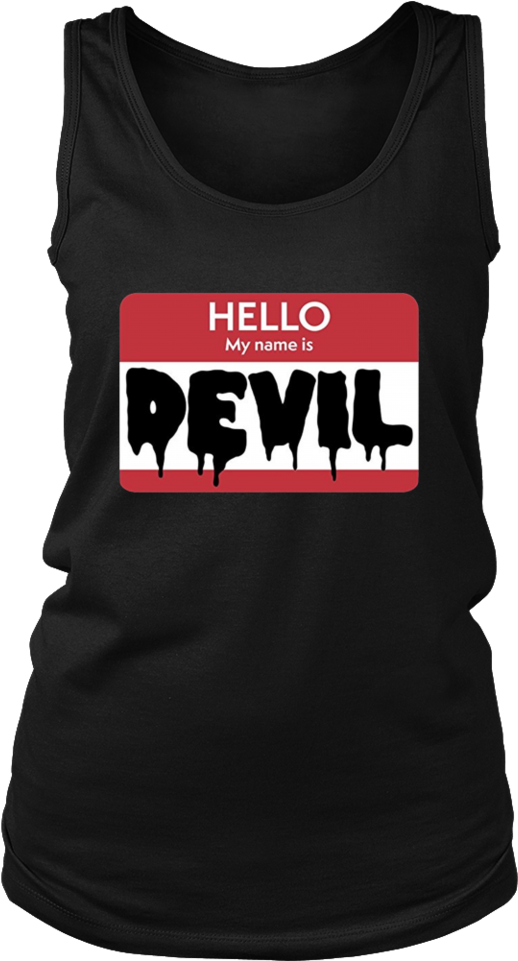 Hello My Name Is Devil" Funny Name Tag Halloween - Alien Halloween Costume Shirt Funny Ufo Easy (960x960), Png Download