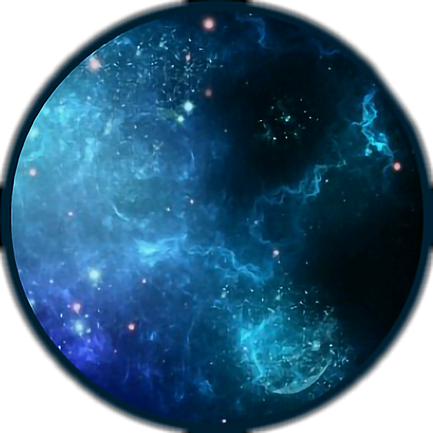 Wallpaper Blue Universe Galaxy Tumblr Galaxia Estre - Black And Blue Galaxy Background (628x628), Png Download