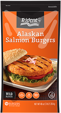 Salmon Burger (380x380), Png Download