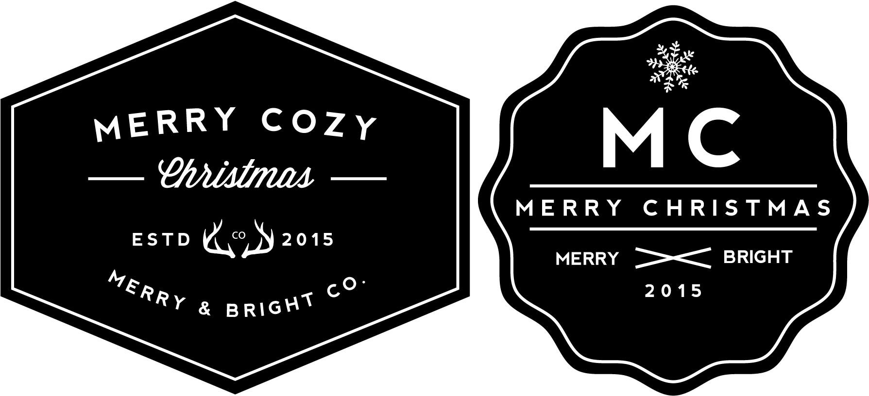 Whipperberry Christmas Tags - Gift Tag Black (1800x867), Png Download