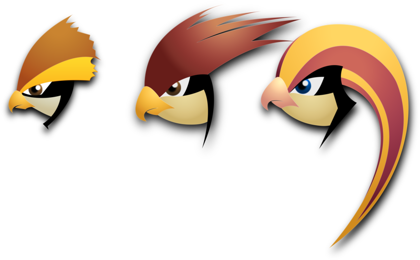 Pidgey Pidgeotto Pidgeot - Pidgeotto Head (1024x700), Png Download