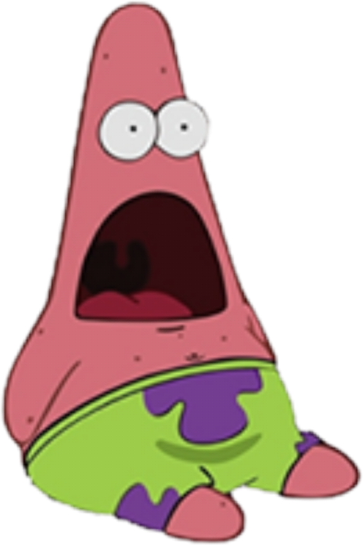 Surprisedpatrick - Patrick Surprised (514x783), Png Download