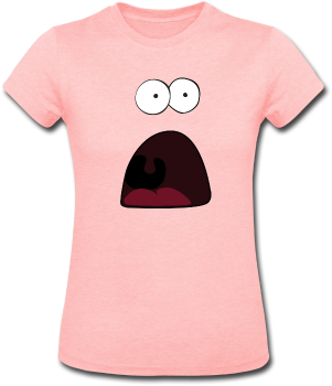 Surprised Patrick Women's T-shirts - T-shirt (378x378), Png Download