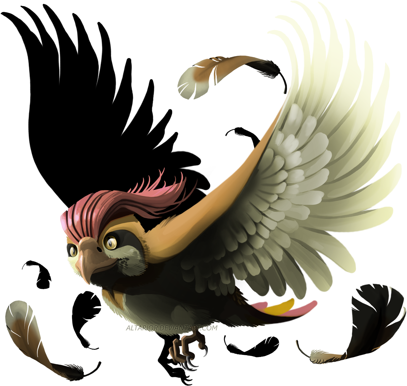 Pidgeotto Used Feather Dance By Altarior - Pidgey Feather (1400x1339), Png Download