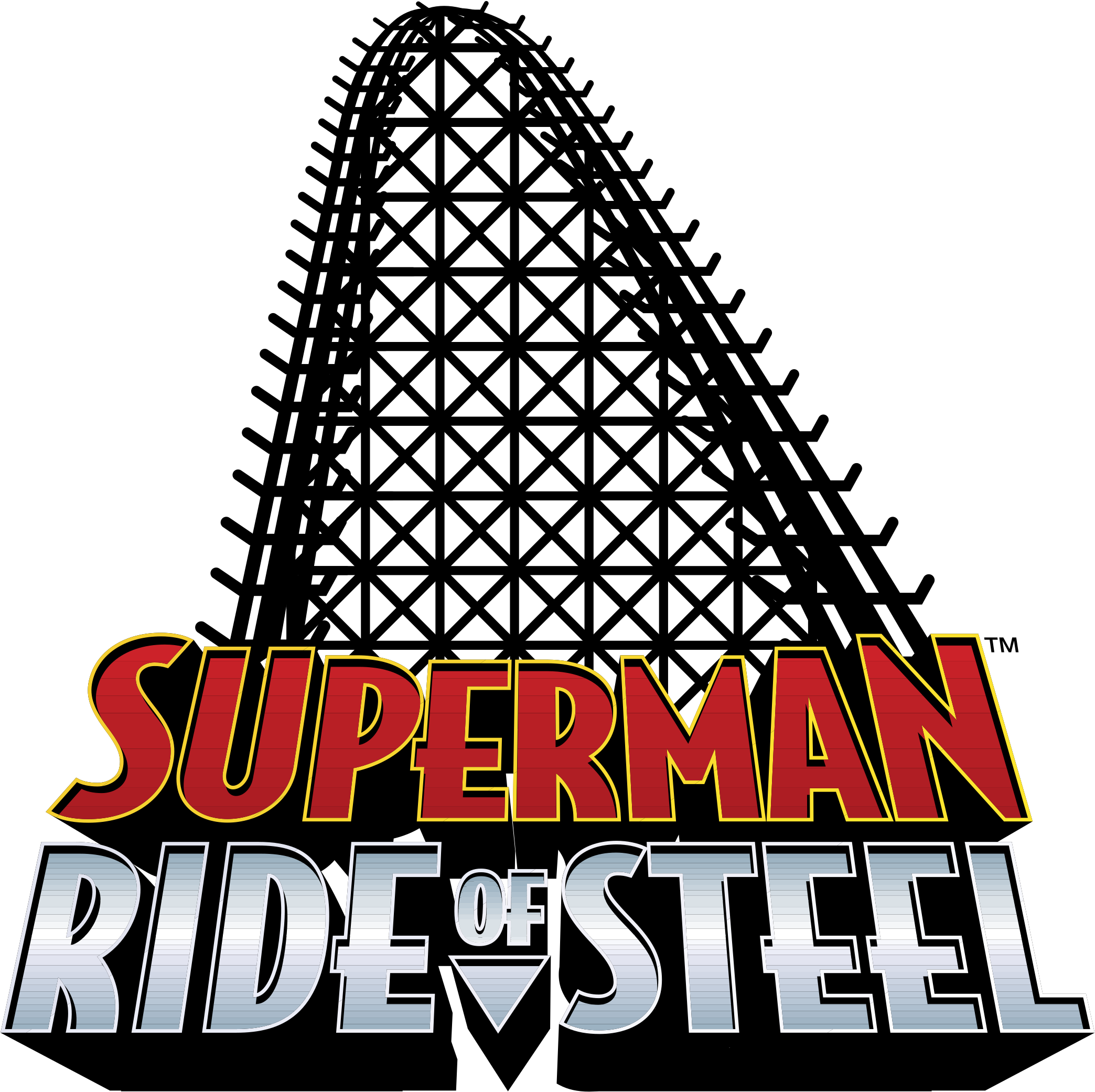 Superman Ride Of Steel Logo Png Transparent - Superman Ride Of Steel Logo (2400x2400), Png Download