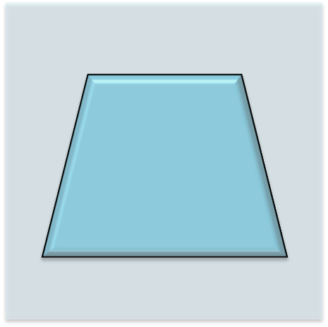 Trapezoid A - Trapezoid Chair Cushion (465x464), Png Download