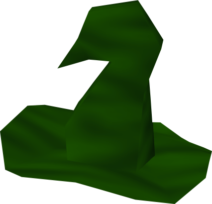 Green Wizard Hat Runescape (426x410), Png Download