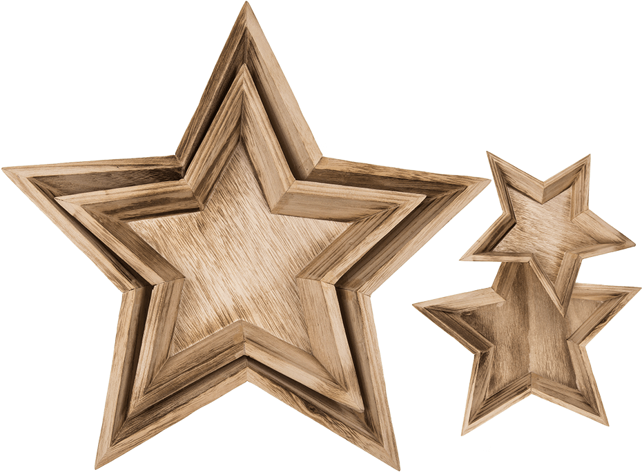 Madera En Forma De Estrella (945x709), Png Download