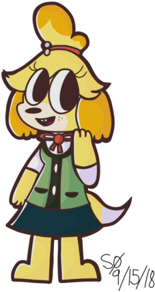 I Can't Believe Isabelle Is In Smash - Super Smash Bros. (400x533), Png Download