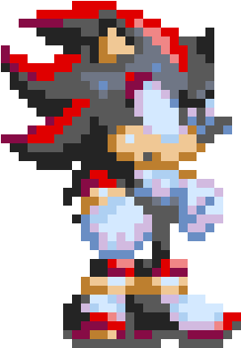 Shadow The Hedgehog - Shadow The Hedgehog Pixel Art (330x470), Png Download