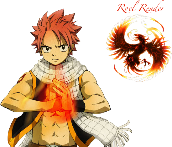 Natsu Dragneel 3 Photo Natsudragneel3b - Fairy Tail Natsu (582x479), Png Download