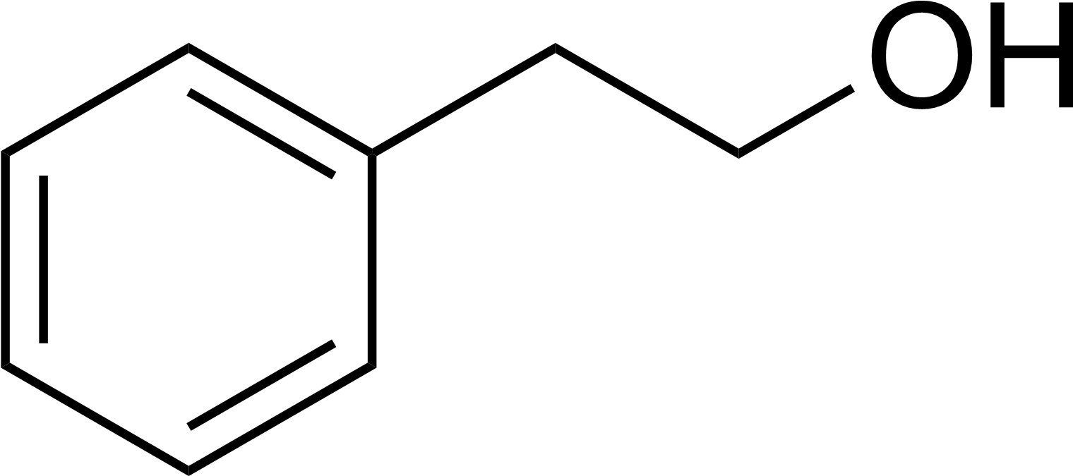 Phenethyl Alcohol (1553x694), Png Download