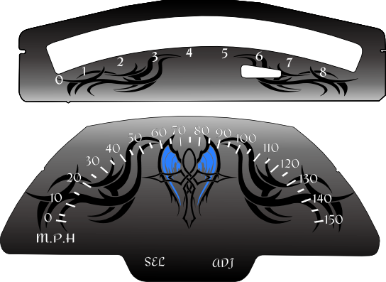 M109r Tribal Ankh - Windshield (544x397), Png Download