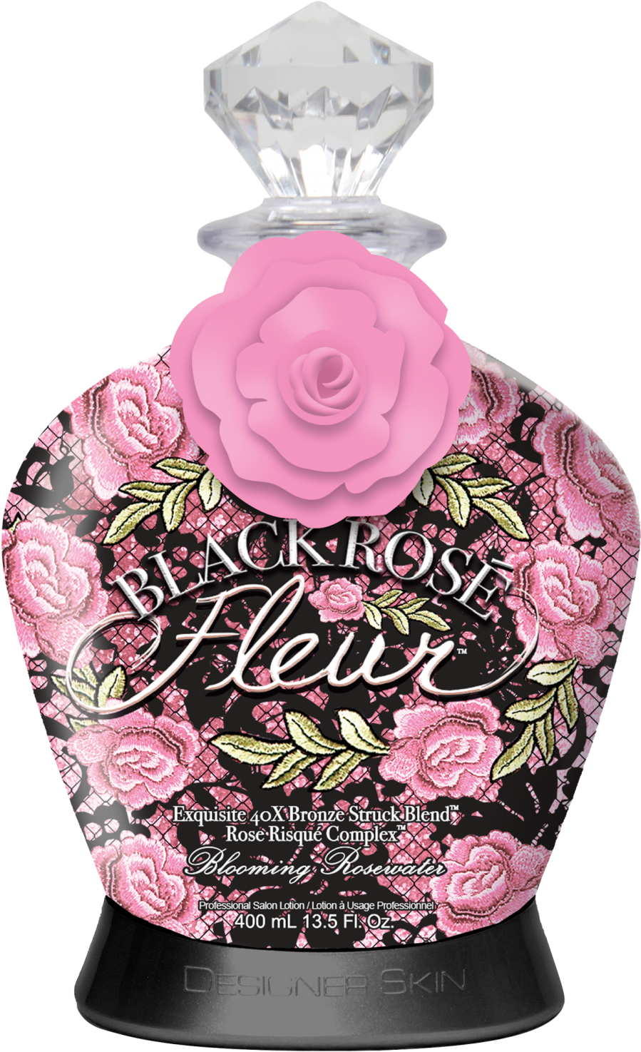 Black Rosã© Fleurâ ¢ - Designer Skin Miss Designer Tanning Lotion 13.5 Oz (1000x1600), Png Download