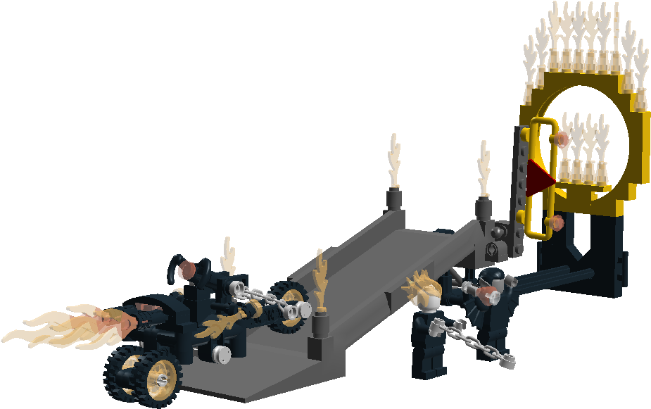 Marvel Superheroes Ghost Rider's Ring Of Fire - Lego (1126x617), Png Download