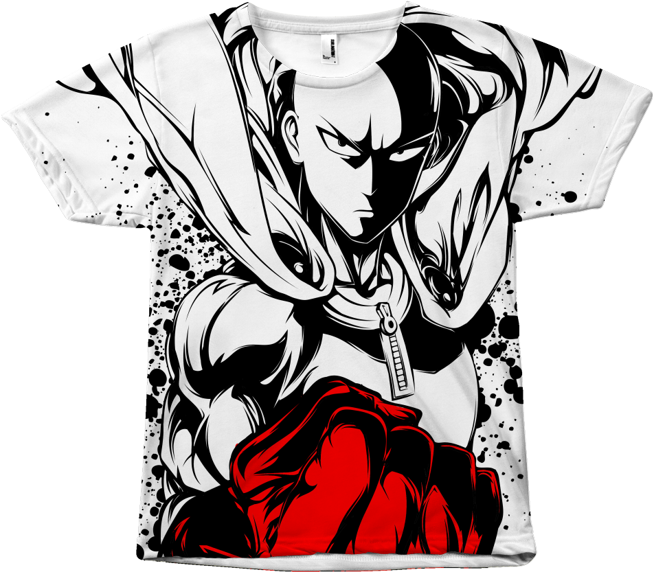 One Punch Man - One Punch Man T Shirt (1024x1024), Png Download