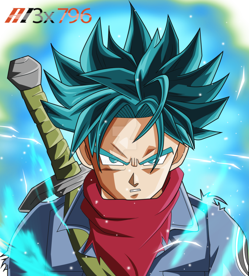 Trunks Super Saiyan Blue (847x942), Png Download