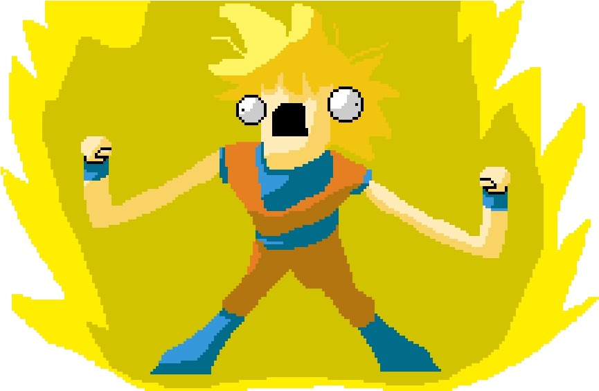 Derp Super Saiyan Goku - Super Saiyan (1024x576), Png Download