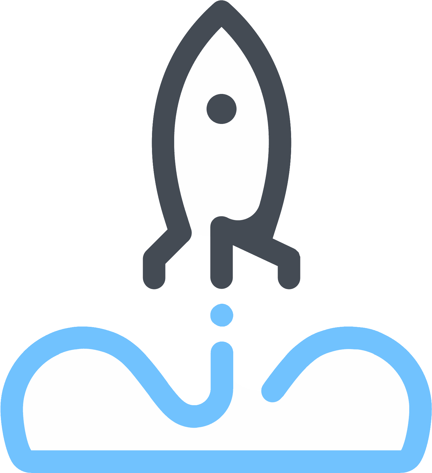 Launch Rocket Icon - Icon (1600x1600), Png Download