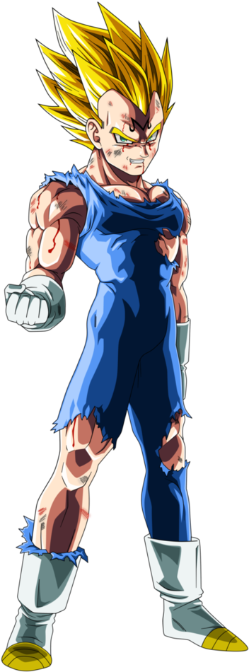 Majin Vegeta Png - Beyond The Ferocious Flash Majin Vegeta (830x963), Png Download