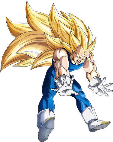 Power To Decimate Super Saiyan 3 Vegeta - Super Saiyan 3 Vegeta Png (426x568), Png Download