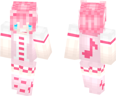 Jigglypuff ~ Maya - Halloween Skins Minecraft Girl (584x497), Png Download