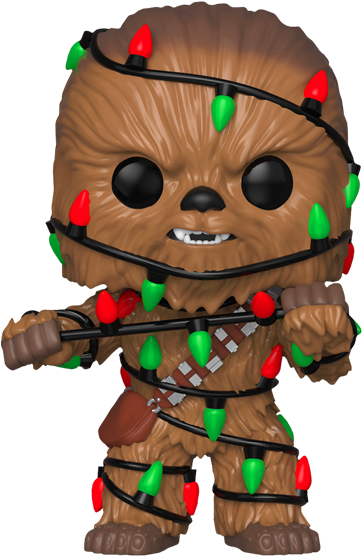 Chewbacca With Lights Pop Vinyl Figure - Christmas Star Wars Funko Pops (600x600), Png Download