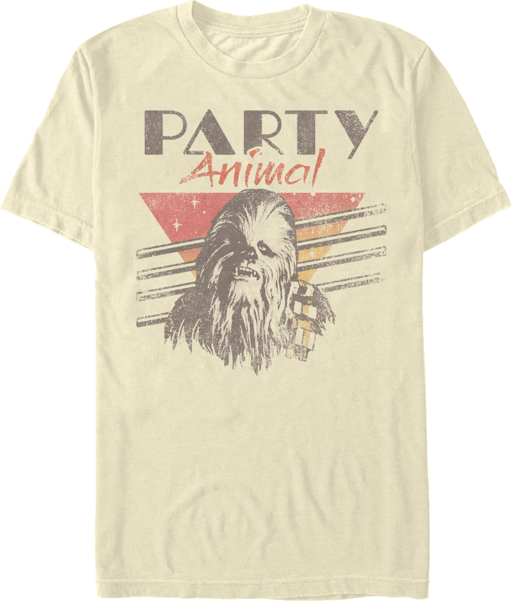 Chewbacca Party Animal T-shirt - Chewbacca Party Animal (728x854), Png Download