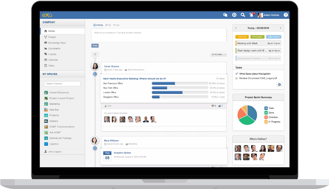 Exo Platform - Recruitment Client Management System (1160x700), Png Download
