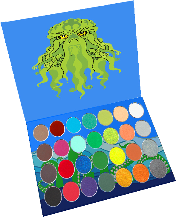 Cthulhu Water Activated Paint Palette - New Cthulhu (750x750), Png Download