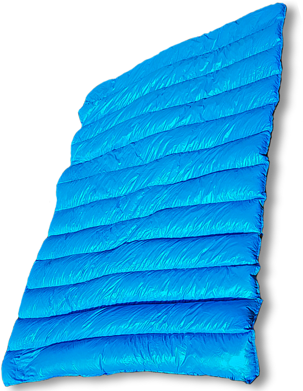 Arctic Waves Blue Nylon Puffy Goose Down Blanket - Cushion (800x800), Png Download