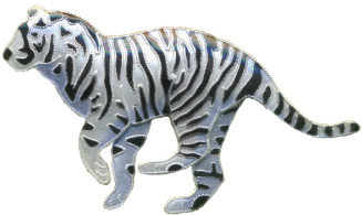 White Tiger Pin - Jewellery (500x500), Png Download