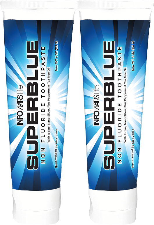 Superblue Fluoride-free Toothpaste - Infowars Life Superblue Fluoride-free Toothpaste (600x900), Png Download