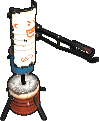 Rust Flame Turret Png - Portable Network Graphics (403x492), Png Download