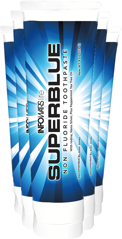 Superblue Fluoride-free Toothpaste - Infowars Life Superblue Fluoride-free Toothpaste (600x900), Png Download