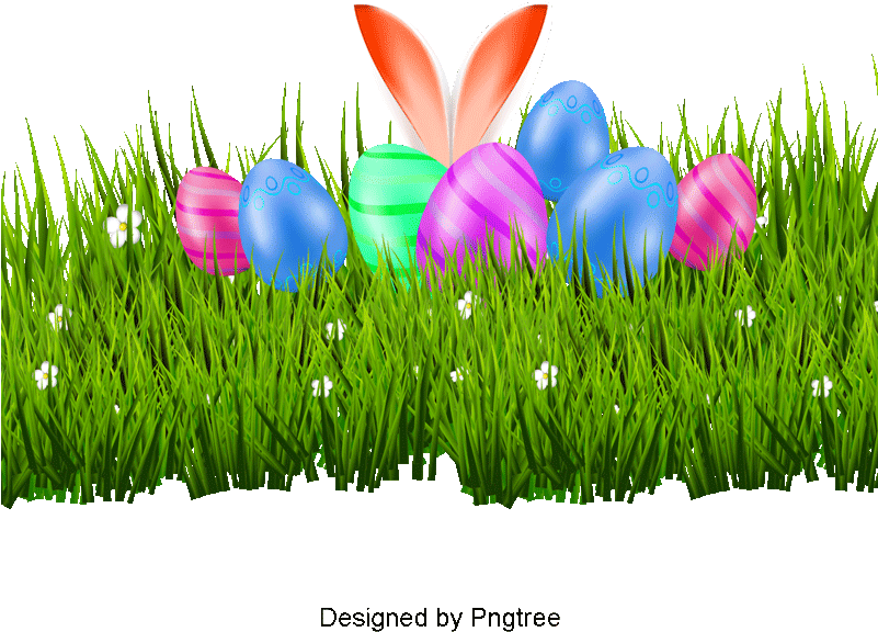 Easter Eggs Vector Material,, Bunny Ears, Meadow, Easter - Easter (360x360), Png Download