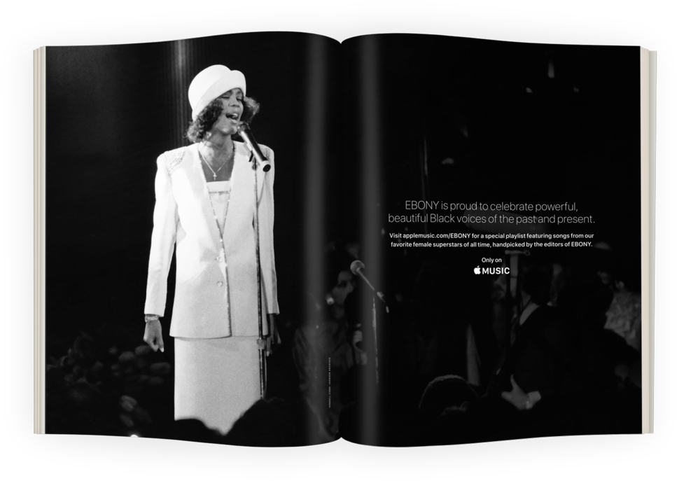 Ba761-applemusic - Poster: Cobb's Whitney Houston, 24x18in. (1000x750), Png Download