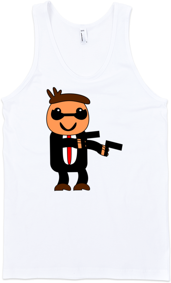 Gangster Fine Jersey Tank Top Unisex By Itee - Clothing (1000x1000), Png Download