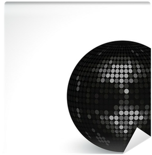 Disco Ball With Black Background (400x400), Png Download