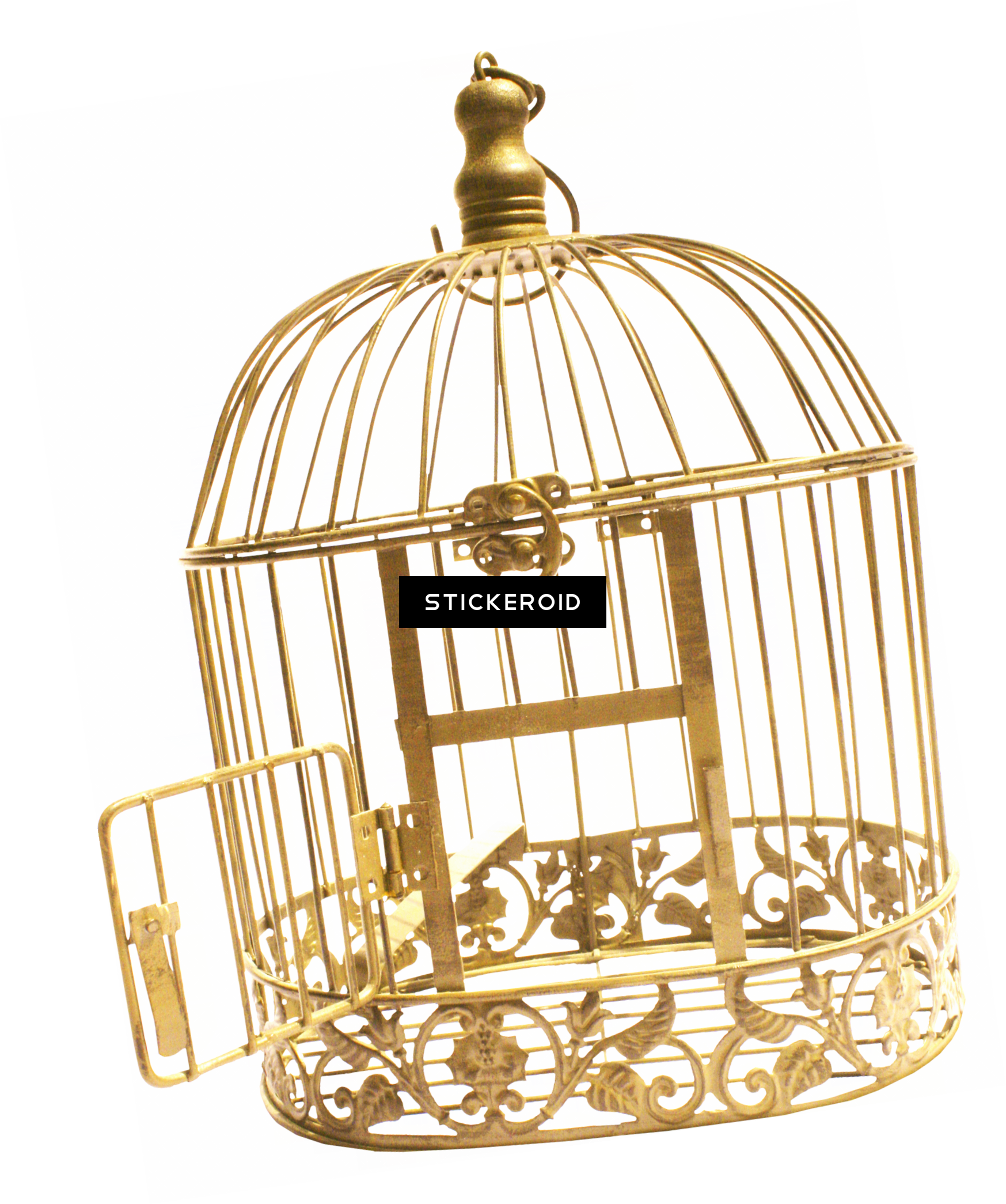 Cage Bird Objects - Cage (1747x2090), Png Download