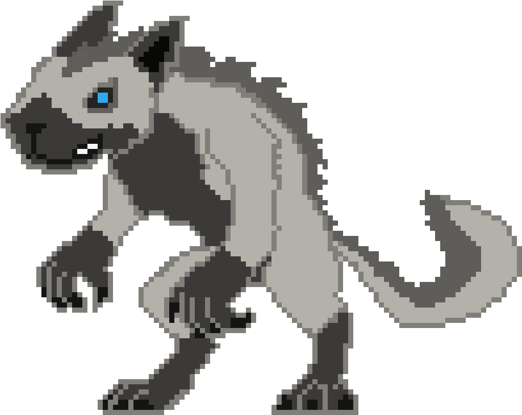 Mahigun The Werewolf - Pixel Art (1050x850), Png Download