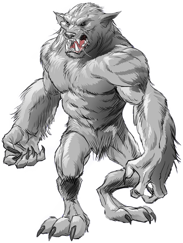 The Werewolf Glared Back At The Vampire Prince, And - Illustration (750x995), Png Download