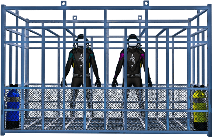 Shark Cage Png - Shark Cage Diving (921x633), Png Download
