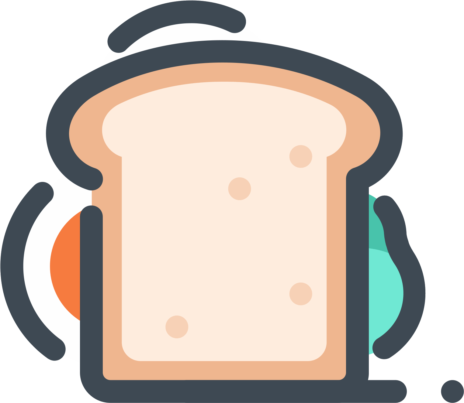 Sandwich With Fried Egg Icon - Sandwich (1600x1600), Png Download