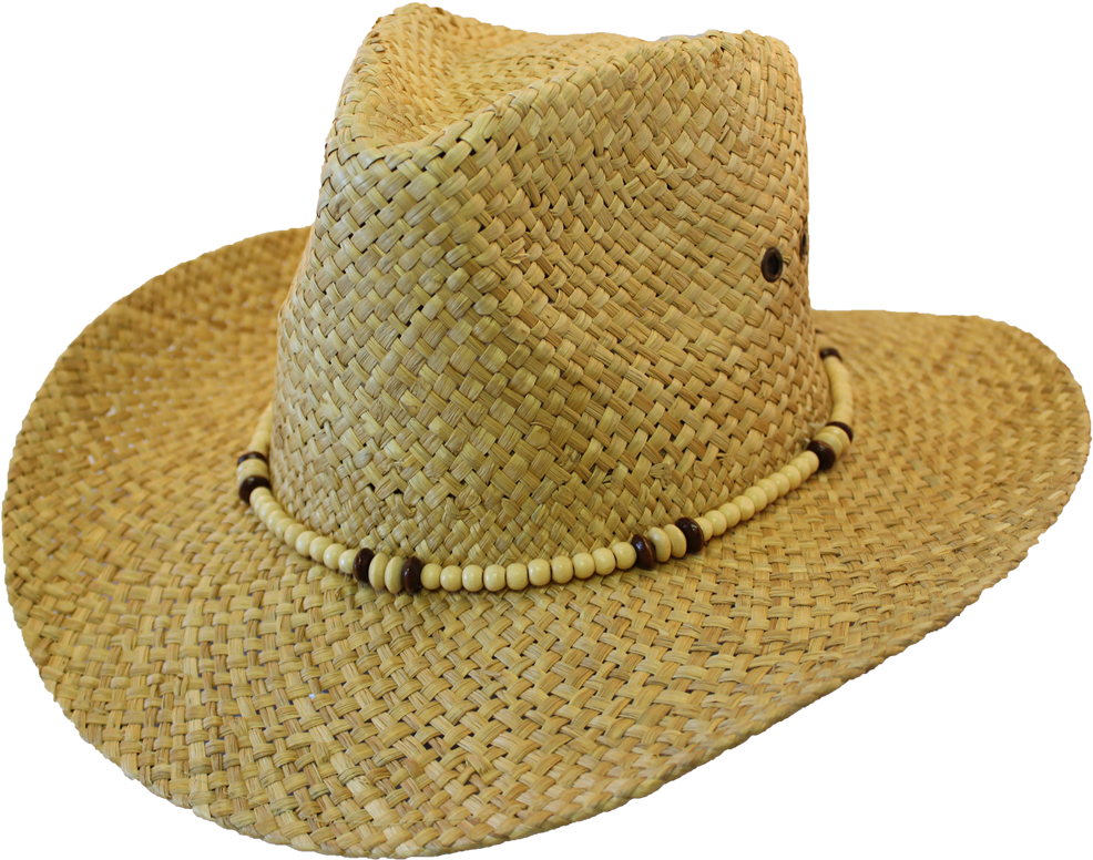 Casual Rush Straw Hat In Coffee Bead - Straw Hat (1019x813), Png Download